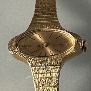 Longines 10k GF Oval Dial Women's Bracelet Watch